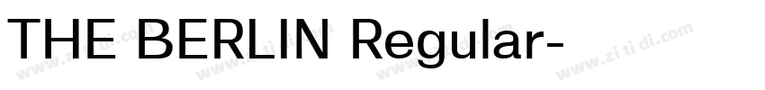THE BERLIN Regular字体转换